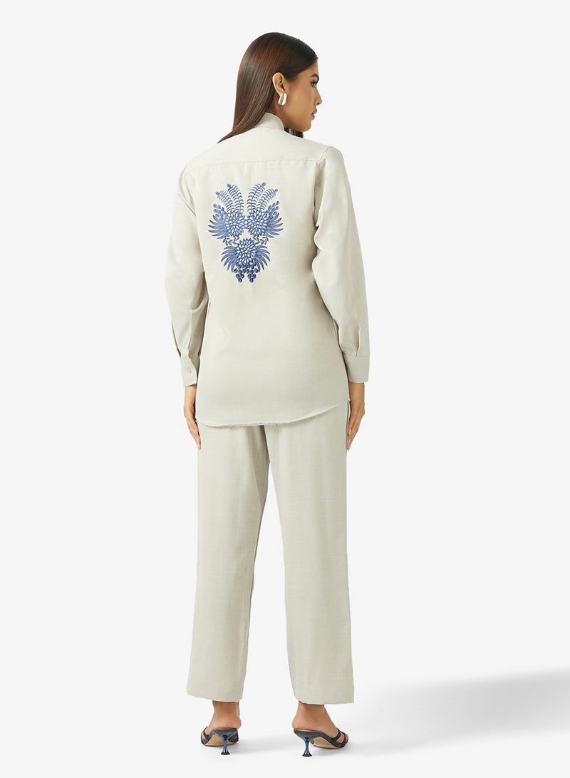 hayas closet Printed blouse and pants set - Image 2